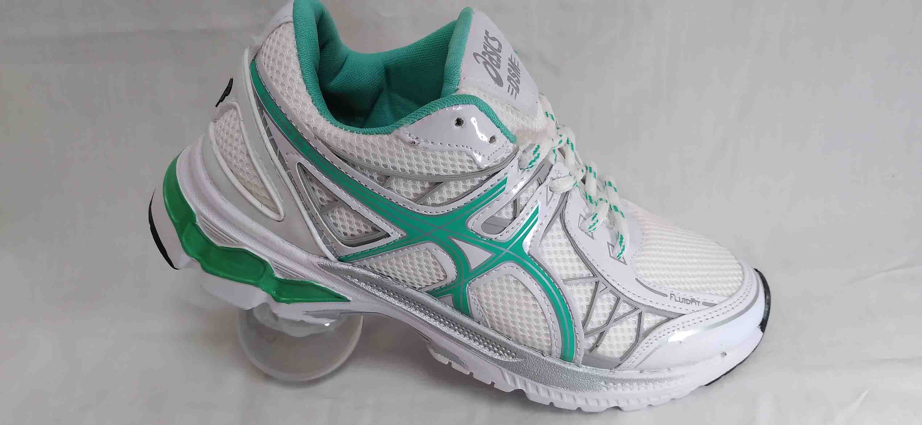 کتونی اسیکس سفید سبز  کد151