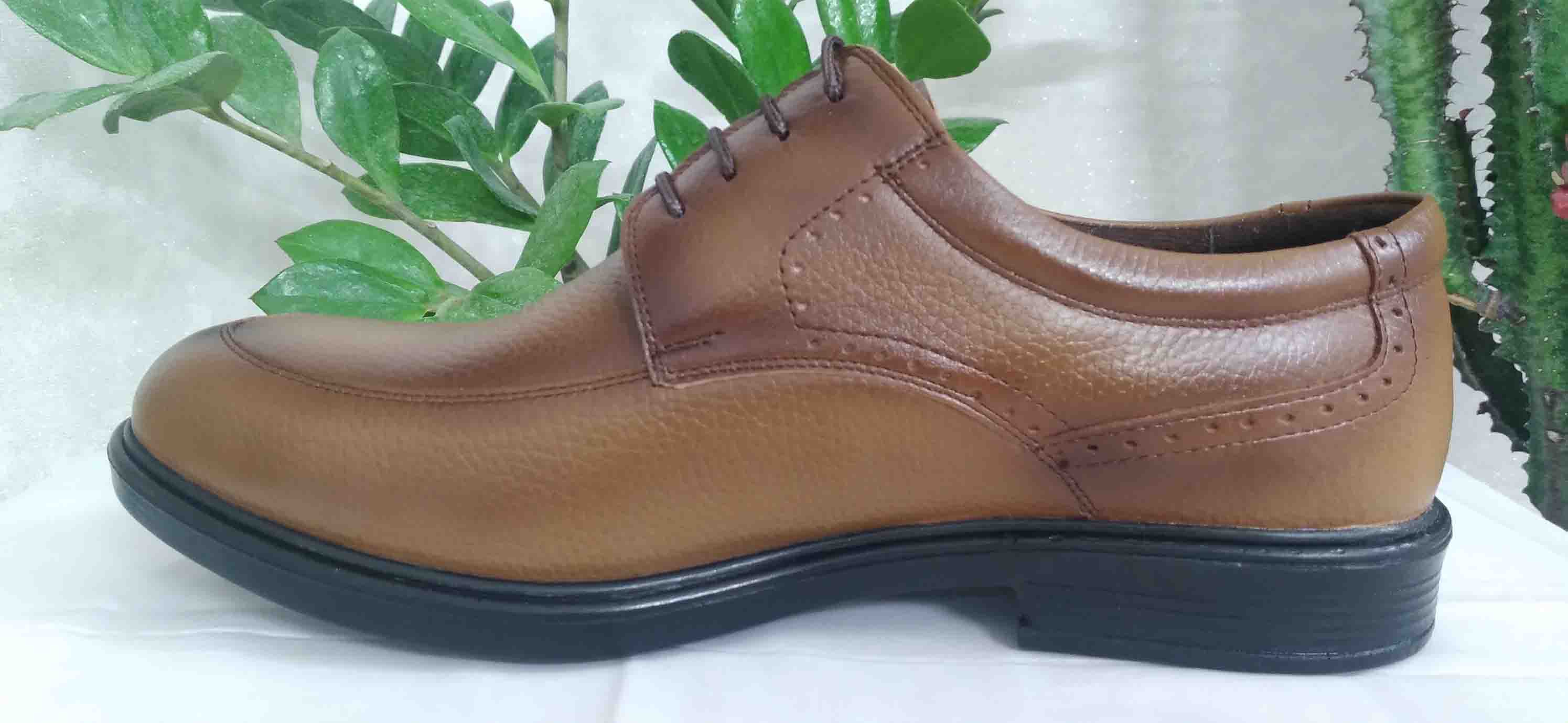 کفش چرمی بزرگ پا برند نقدی بندی  کد 279