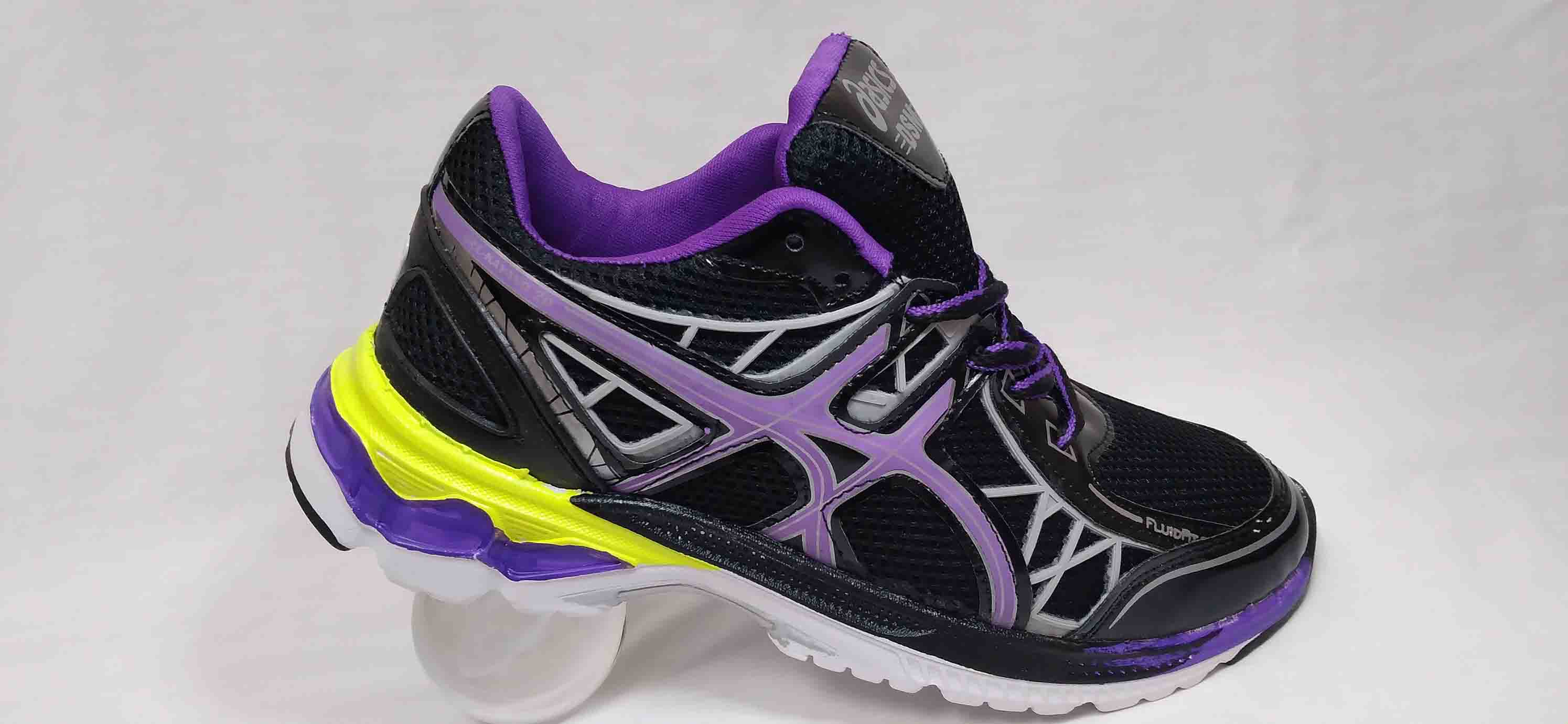 کتونی اسیکس مشکی بنفش کد147