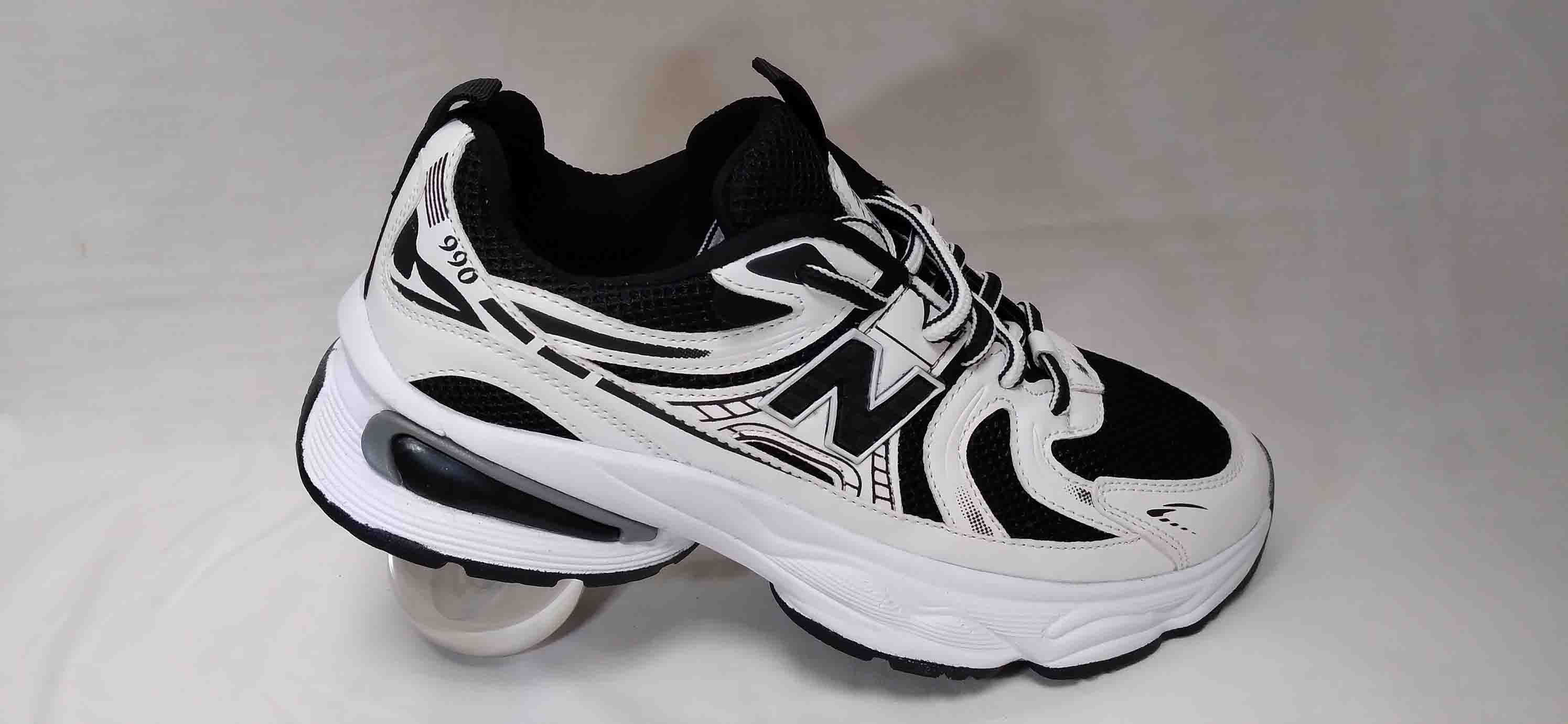 نیو بالانس 990 سفید مشکی کد119