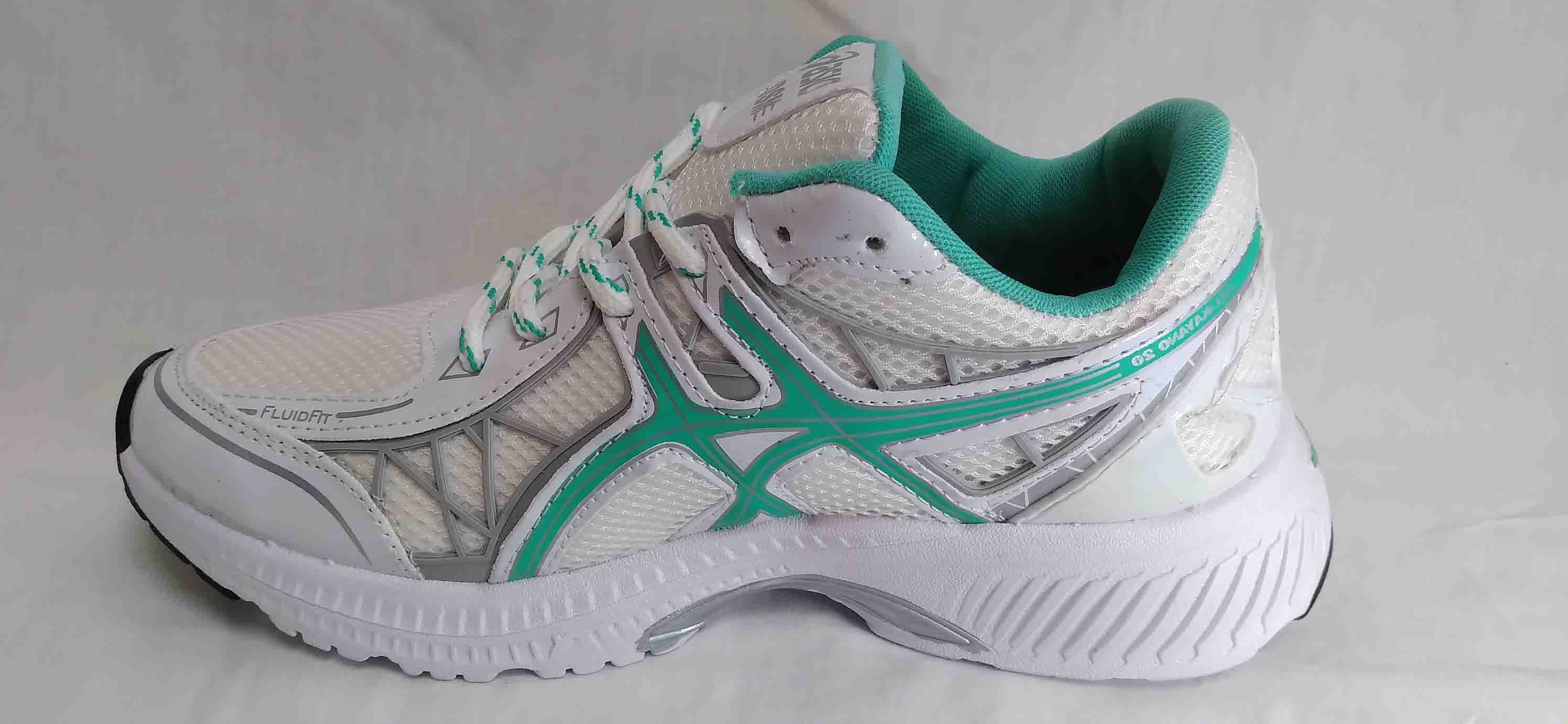 کتونی اسیکس سفید سبز  کد151