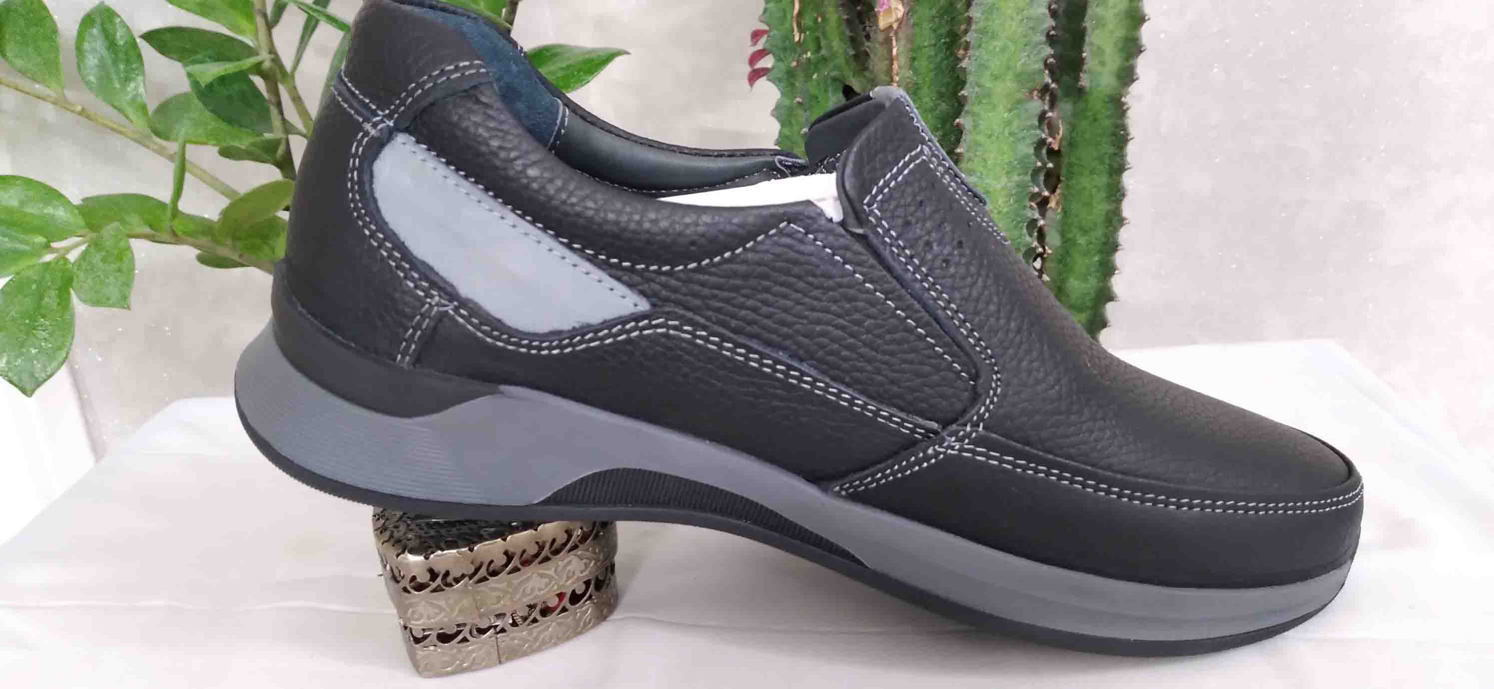 کفش چرمی مردانه بدون بند دلپا کد287