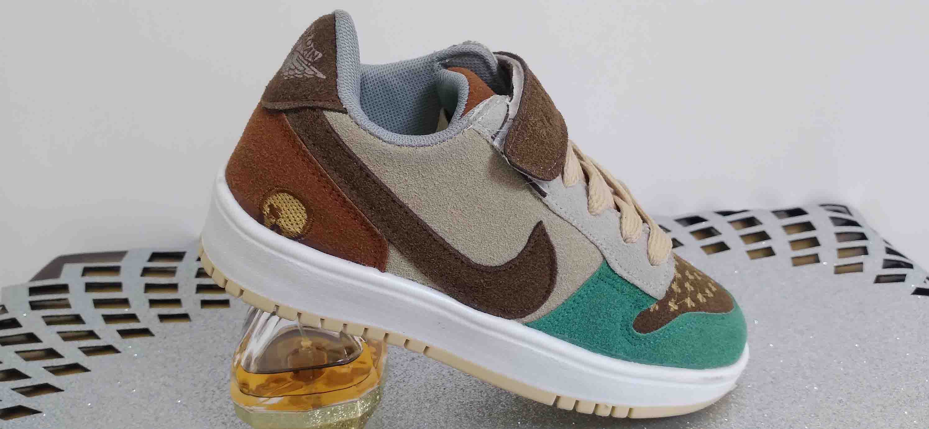 کتونی نایک جردن پسرانه سبز طوسی کد255