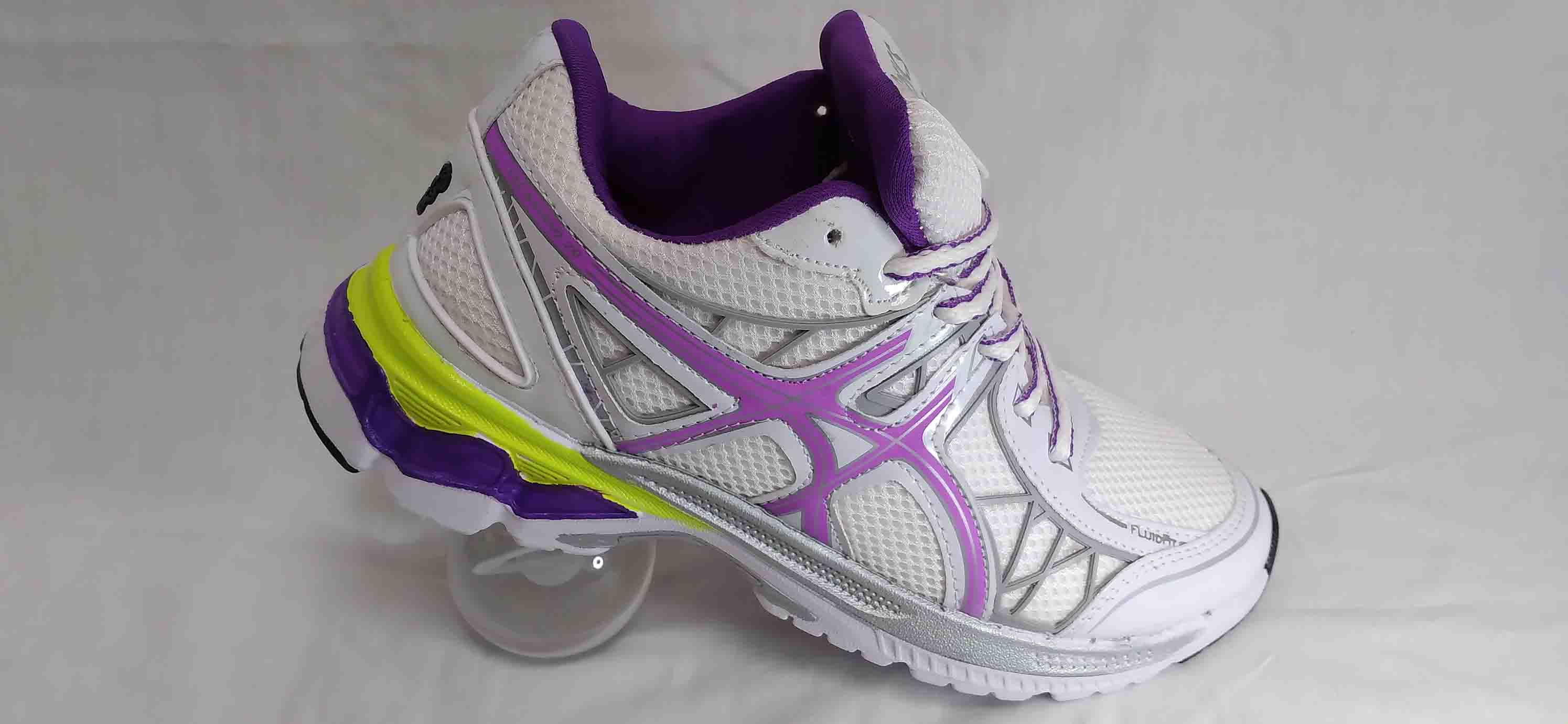 کتونی اسیکس سفید بنفش کد154