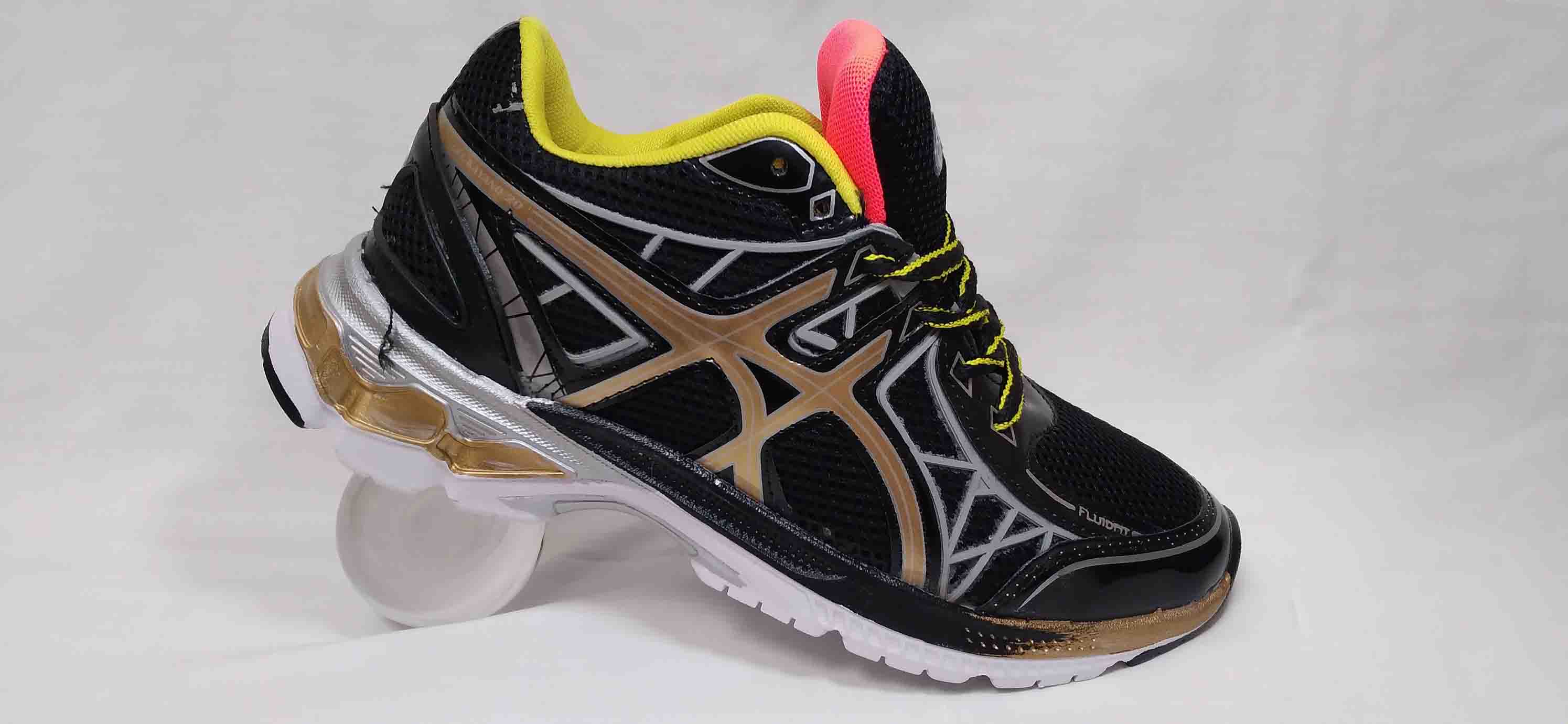 کتونی اسیکس مشکی طلایی کد146