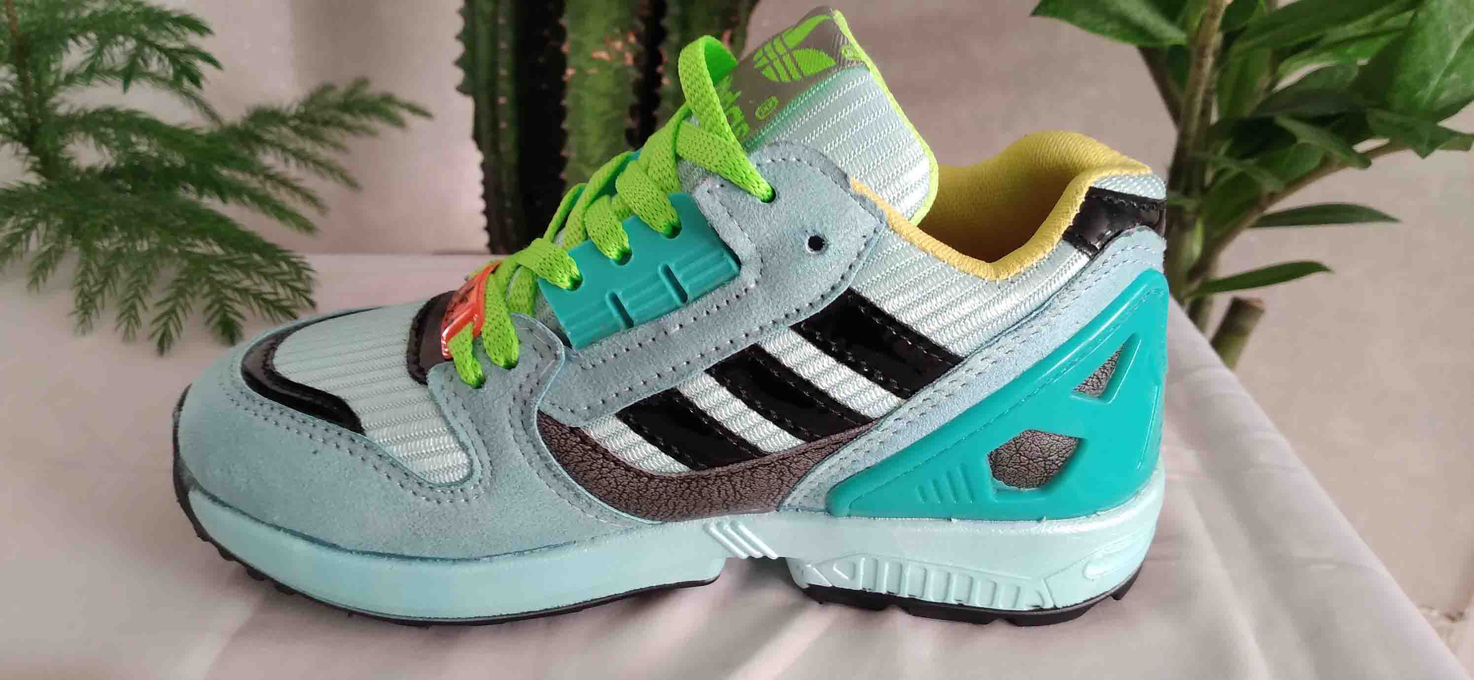 کتونی آدی داس آبی فیروزه ای کد269