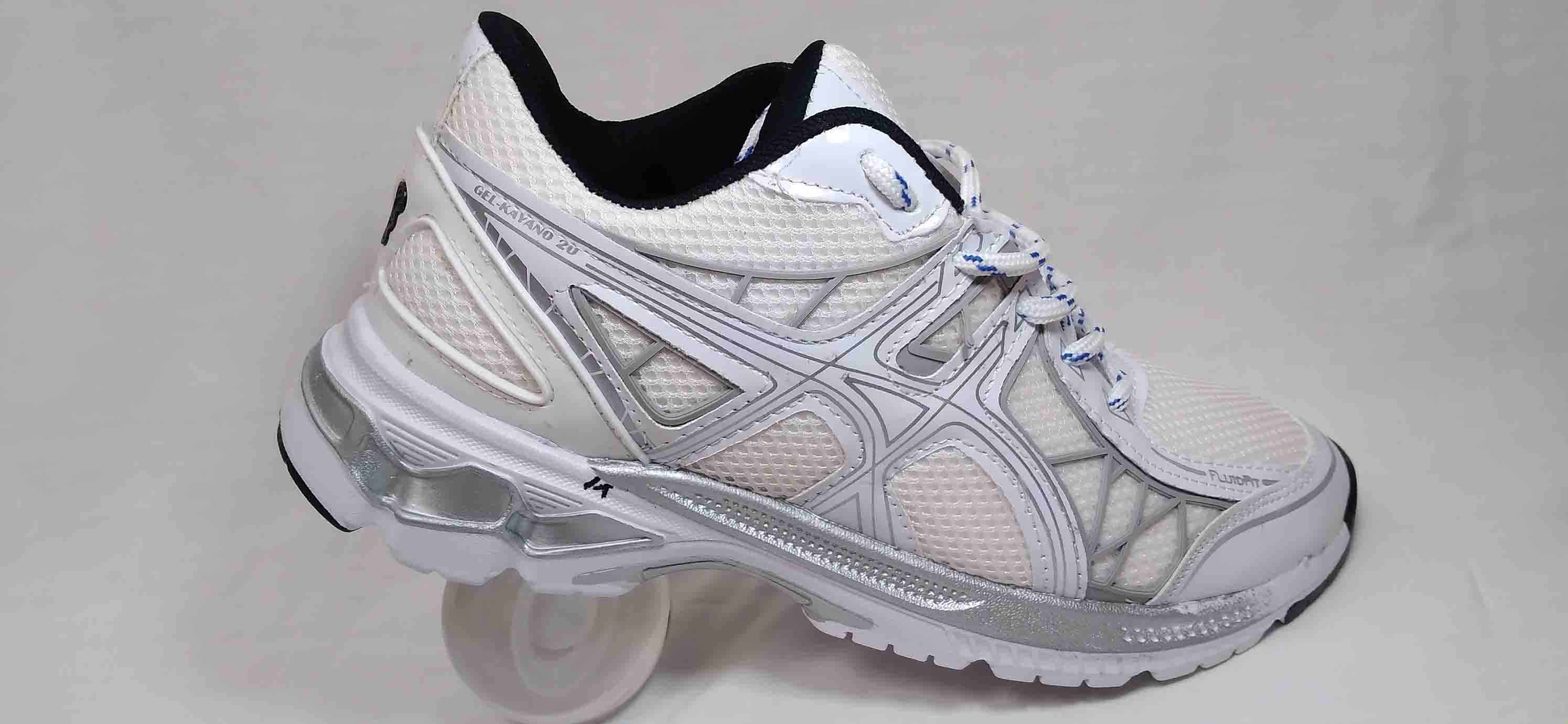 کتونی اسیکس سفید طوسی کد148