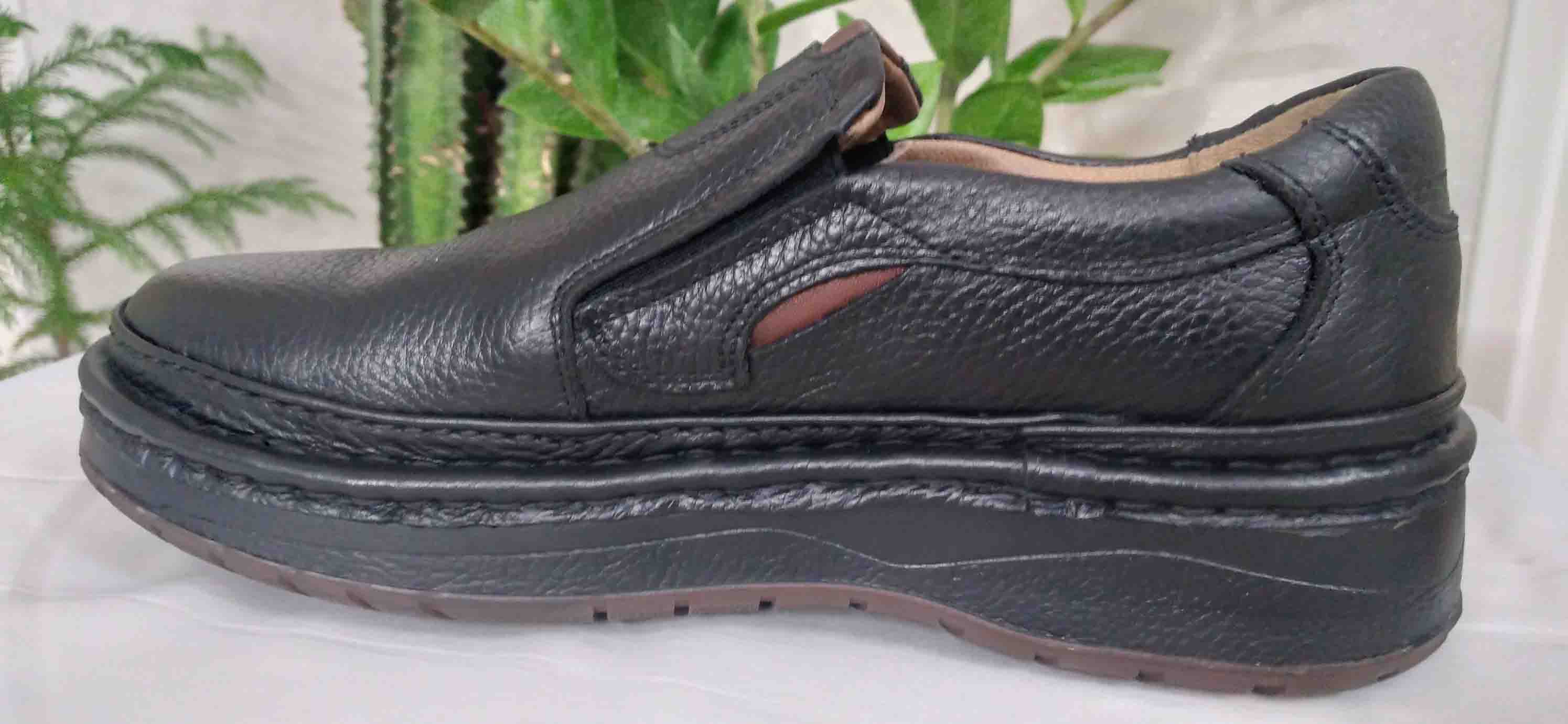 کلارک مردانه تمام چرم مشکی رئال پاتریک بدون بند کد 276