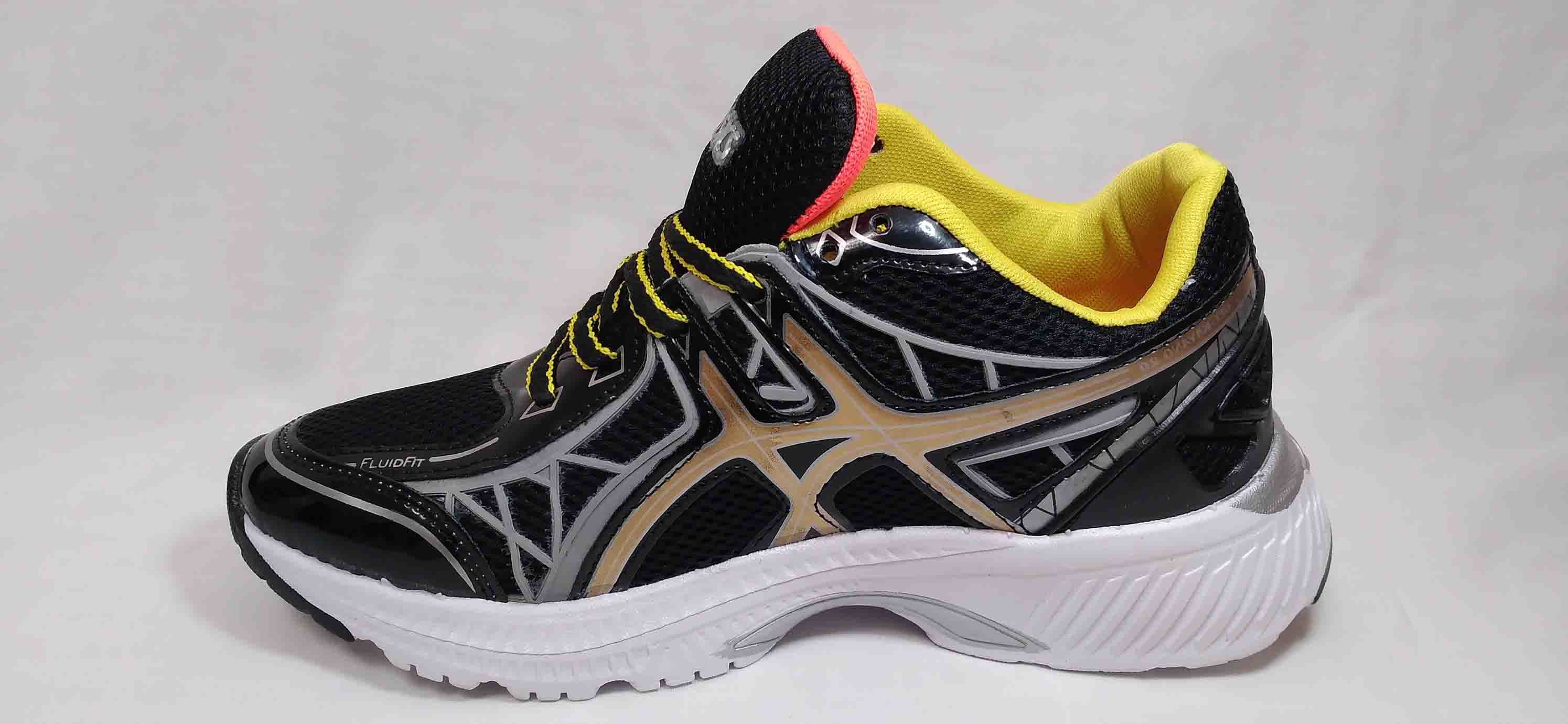 کتونی اسیکس مشکی طلایی کد146