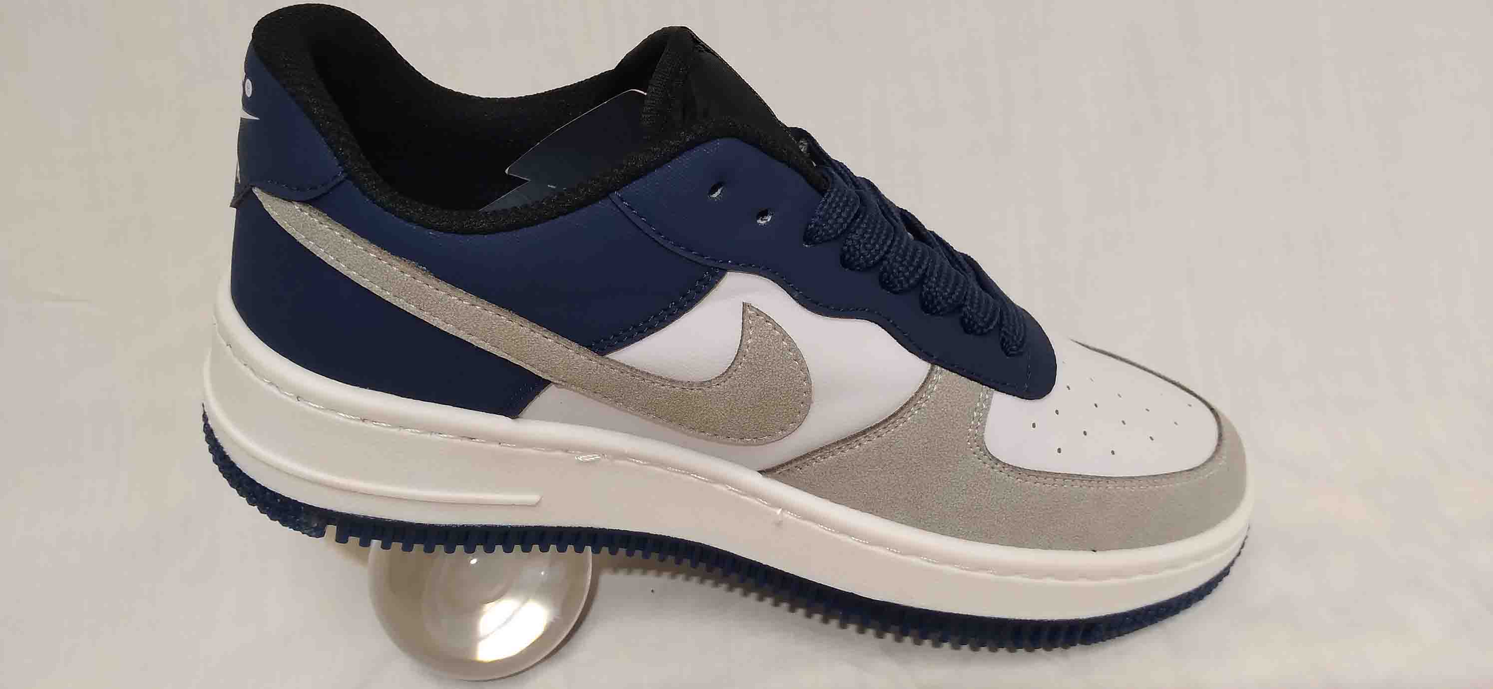 کتونی جردن وان ایر فورس سفید سرمه ای کد187