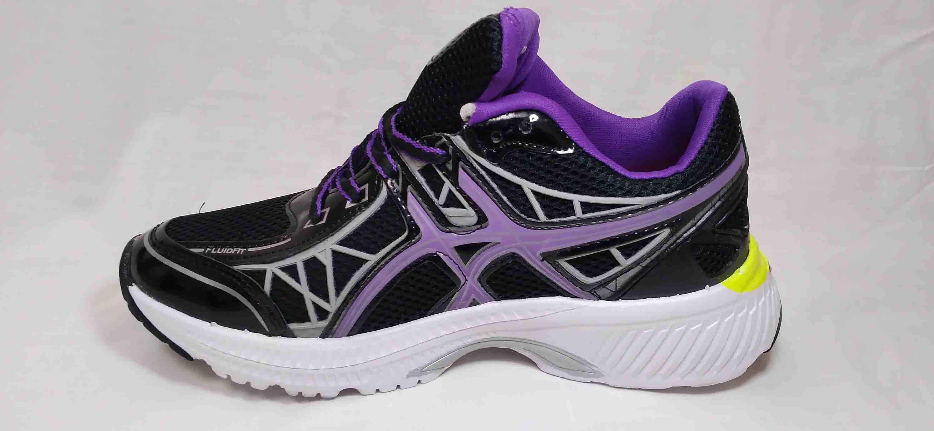 کتونی اسیکس مشکی بنفش کد147